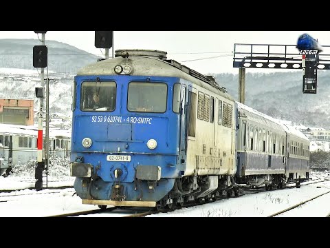 Trenuri în Zăpadă & Activitate Feroviară/Trains in Snow & Rail Activity  in Jibou - 15 January 2021