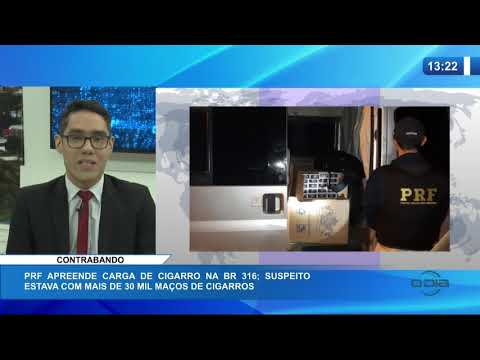 O DIA NEWS 14 01 2020  PRF apreende carga de cigarro na BR 316