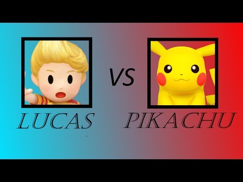 Lucas Vs Pikachu SSB4 offline #13