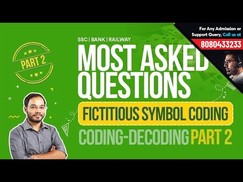 Easy Tricks to Solve Fictitious Symbol Coding | Coding Decoding Part-2 For Competitive Exam Video