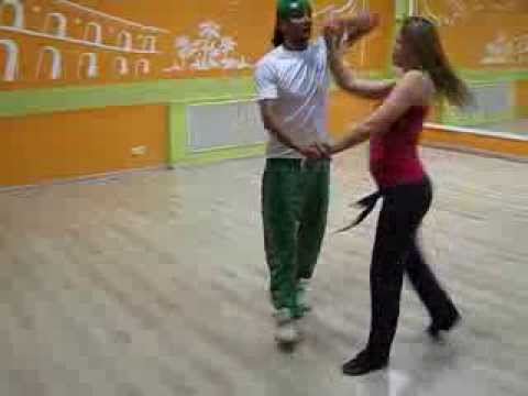 Zouk Class 23.01.14 at Brazuka Dance School - Wakko, Julia