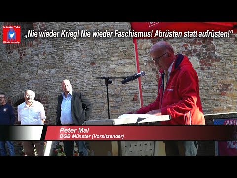 Münster: DGB-Gedenkveranstaltung zum Antikriegstag 2019 – Rede: Peter Mai (DGB Münster)