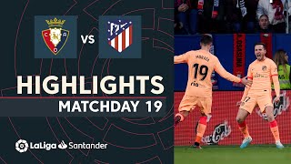 Videoresumen del Osasuna - Atlético