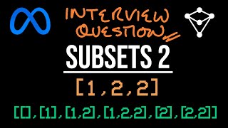YouTube video 'Subsets II - LeetCode 90 - JavaScript'