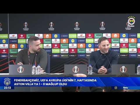 Teknik Direktörümüz Domenico Tedesco'nun Maç Sonu Basın Toplantısı | Fenerbahçe - Aston Villa