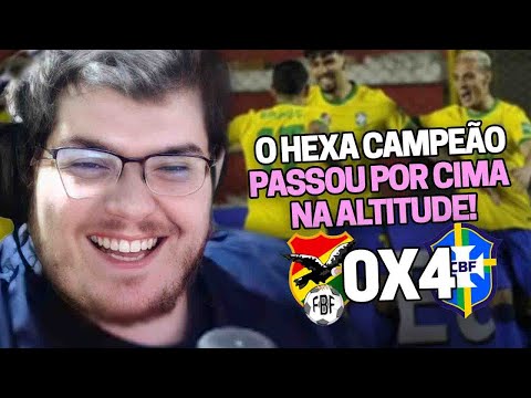 CASIMIRO REAGE: BOLÍVIA 0 X 4 BRASIL PELAS ELIMINATÓRIAS DA COPA 2022 | Cortes do Casimito