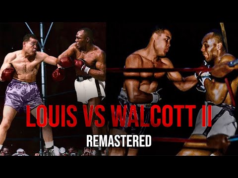 Joe Louis vs Jersey Joe Walcott 2 (25.6.1948) - HD Colorized