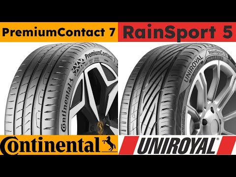 Continental PremiumContact 7 vs Uniroyal RainSport 5