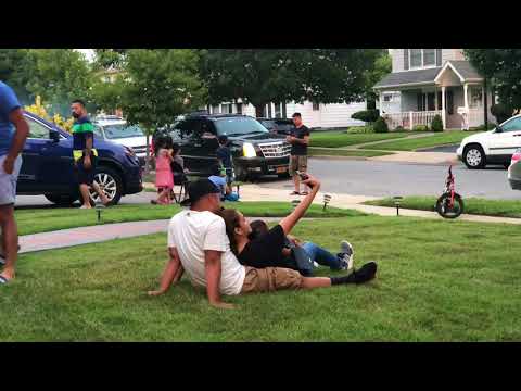 front yard fireworks to celebrate Happy 4th of July at our friends house 07.04.2018