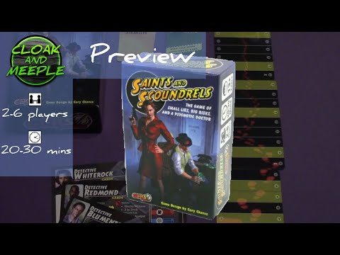 Cloak and Meeple: Saints and Scoundrels | Preview