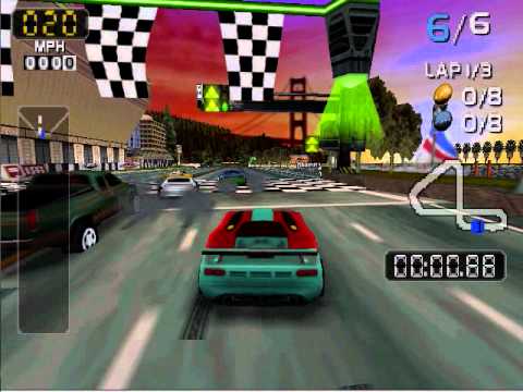 San Francisco Rush 2049 ( Nintendo 64 version) Gameplay
