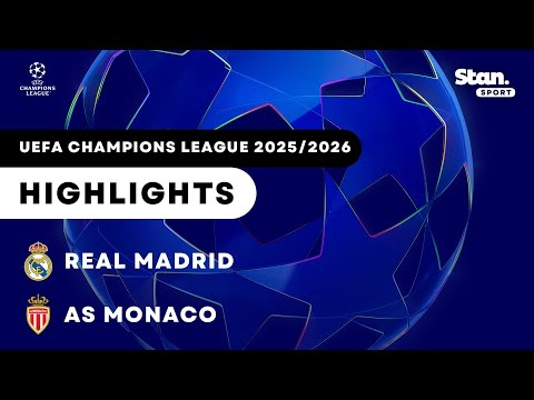 Real Madrid v AS Monaco | Highlights | UEFA Champions League 2025/26