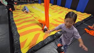 We went to Sky Zone Fremont on a rainy Saturday