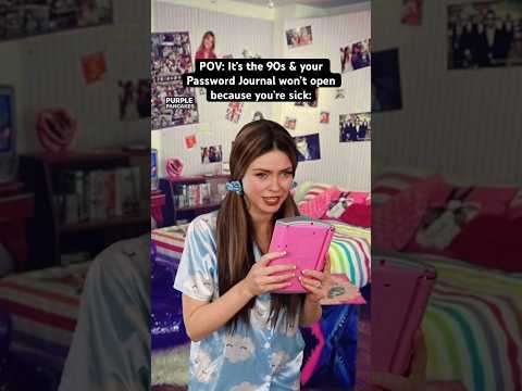 POV: It’s the #90s & your Password Journal won’t open because you’re sick. #90skids #nostalgia