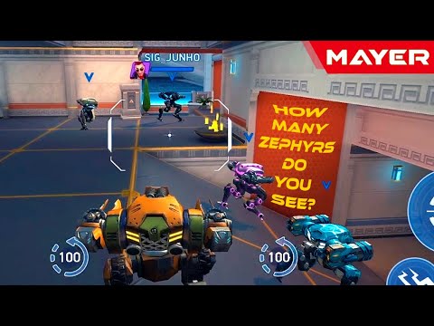 Five Zephyr Dominating | Mech Arena