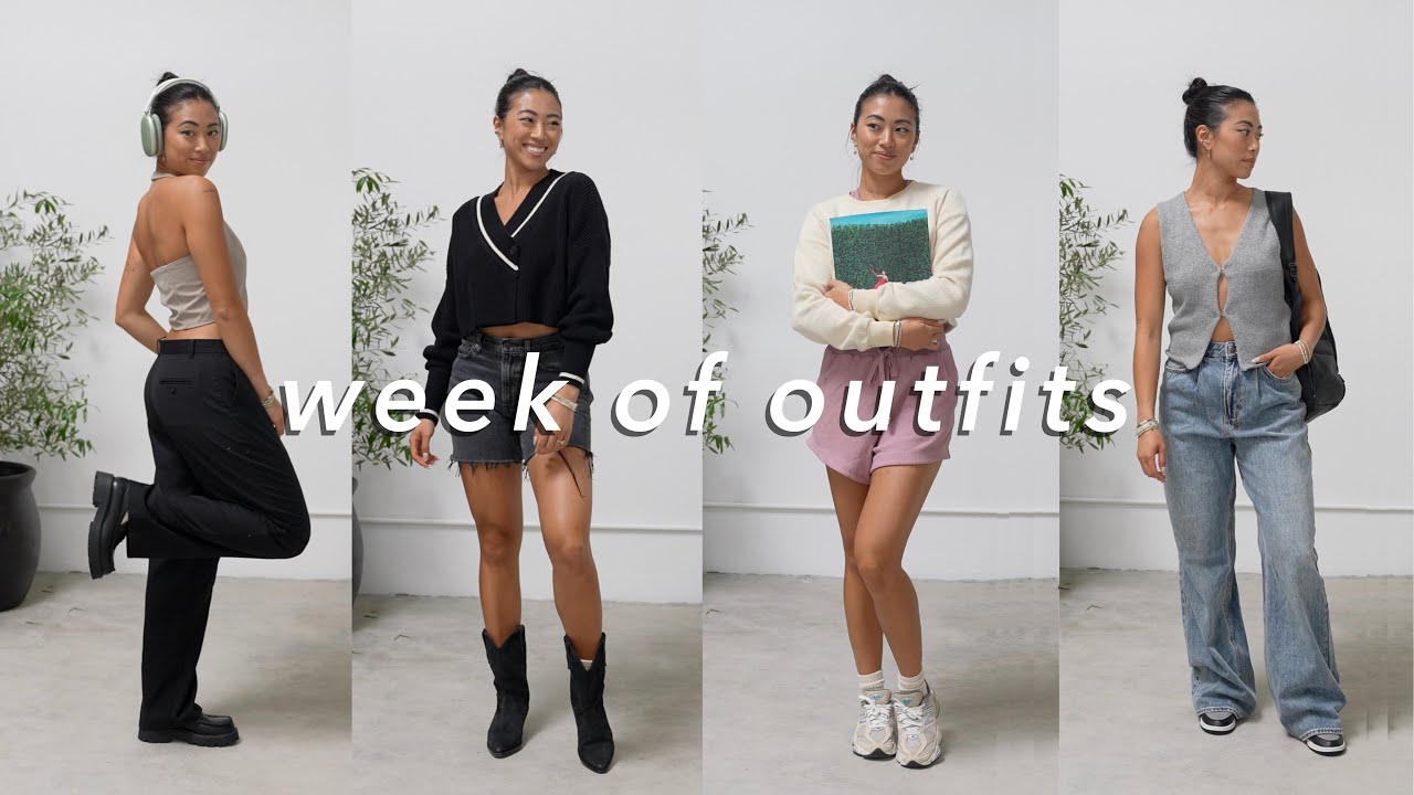 summer / fall transitional outfits lookbook: comfy + casual outfits