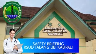 preview picture of video 'SAFETY BRIEFING RSUD Talang Ubi Kab. PALI SUMSEL'