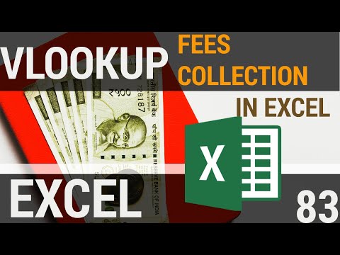 Fees Collection In Excel Vlookup Tamil