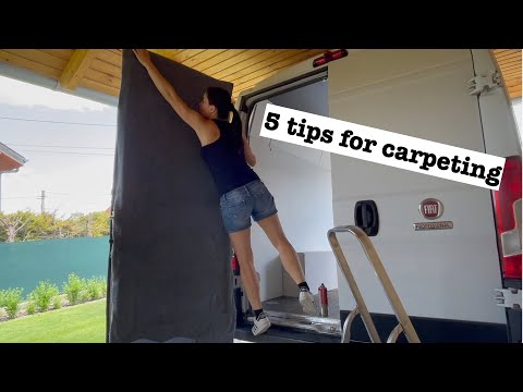 Van carpeting DIY 5 tips unbelievable result Fiat Ducato #10