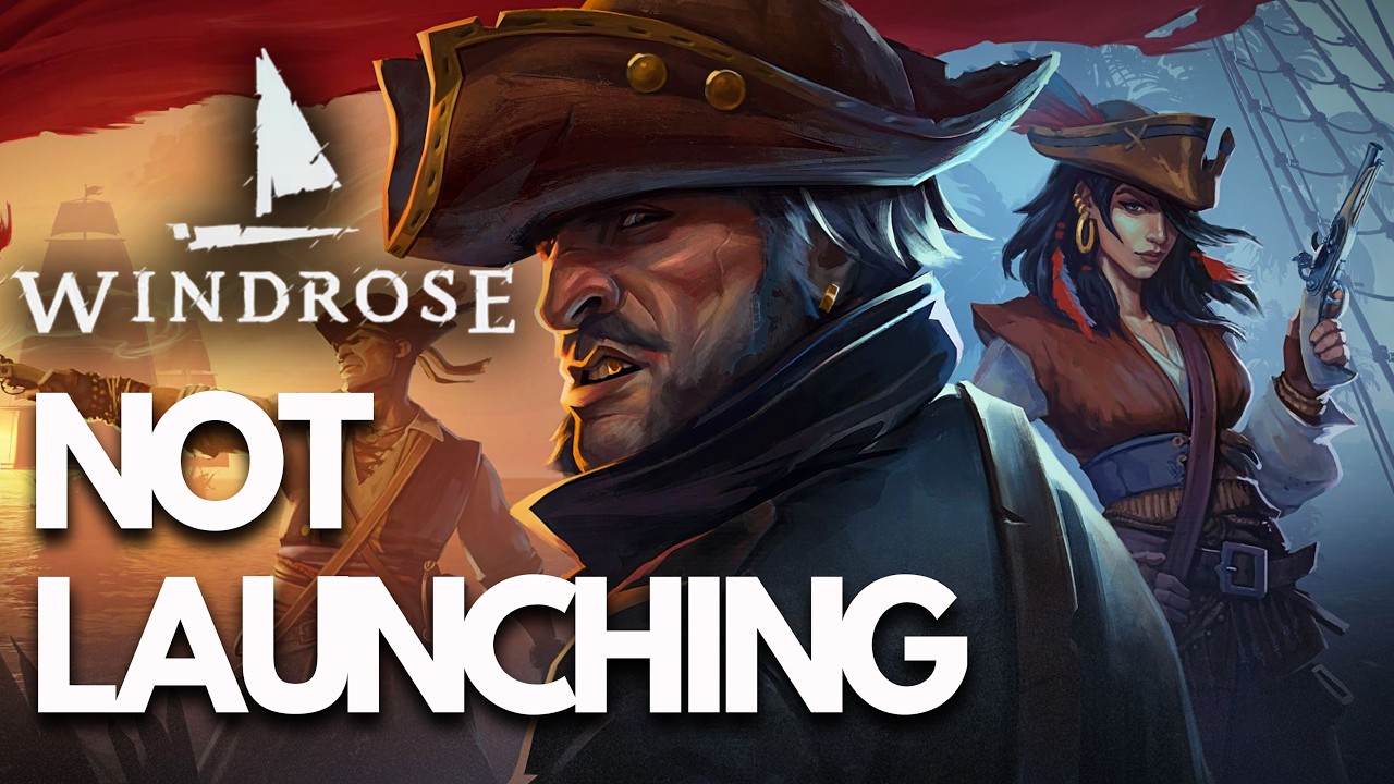 Windrose Not Launching/Crashing/Startup Crash/Not Loading/Freezing/Black Screen Steam PC FIX🎮🔥