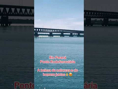Rio Paraná Ponte Rodoferroviária #saopaulo #matogrossodosul #shorts #tour #walkingtour #travel