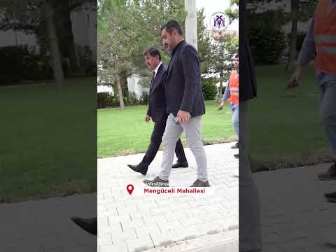 Başkan Bekir Aksun, Mengüceli Mahallesi'nde Tretuvar yapım çalışmasını yerinde inceledi 30.05.2023