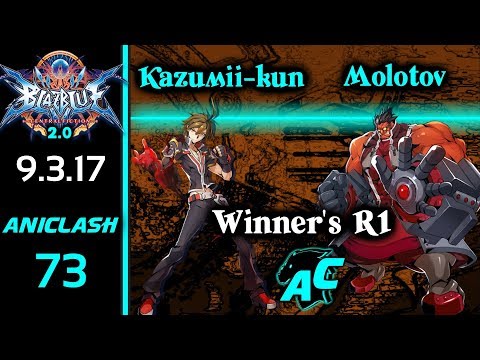 AniClash 73 - Kazumii (Naoto) vs Molotov (Tager) Winner's R1 - Blazblue CF 2