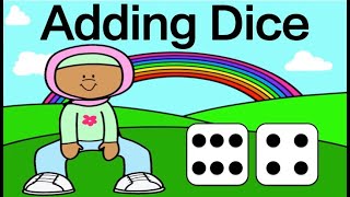 Spring Adding Dice: Math Brain Break Subitizing