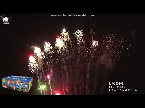 Kembang Api Cake Riakeo Series Bigben 142 shots 1.2 inch Cake Fireworks