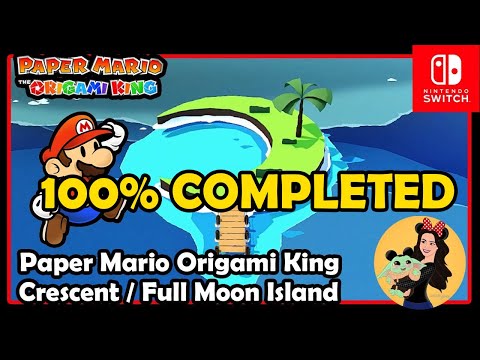 100% CRESCENT / FULL MOON ISLAND - PAPER MARIO ORIGAMI KING - NINTENDO SWITCH