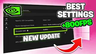 New *BEST* NVIDIA App & Control Panel Settings for GAMING in 2026! 🟩 (INSANE FPS