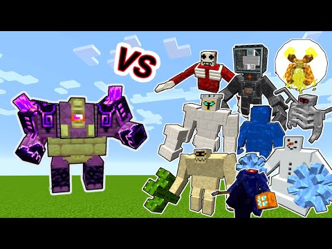 Ender Guardian Vs. Various Bosses in Minecraft