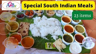 தமிழில்-சூப்பரான சைவ விருந்து 😋/A2B Special South Indian Meals review/Adyar Ananda Bhavan Veg Meals