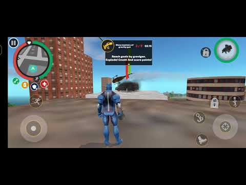 Gravity Gun Mission in Rope Hero Vice Town | Show Mastery Of Gravity Gun | Gravi Gun in Rope Hero