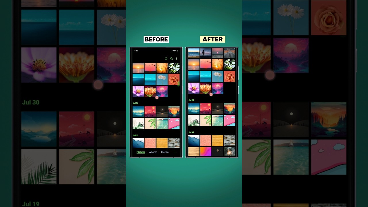 Cool Gallery Setting to Scroll in Full screen | Samsung