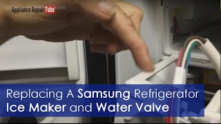 How to Replace Samsung Refrigerator Ice Maker and Water Valve (DIY)