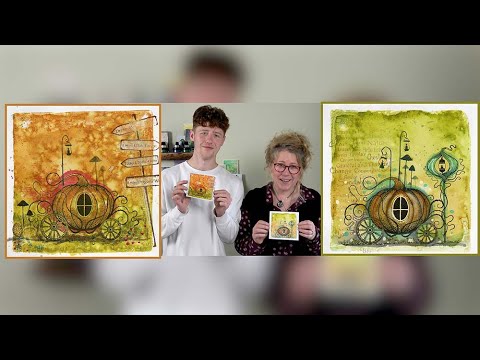 Pumpkin Fun with Jamie and his Mum - A Lavinia Stamps Tutorial