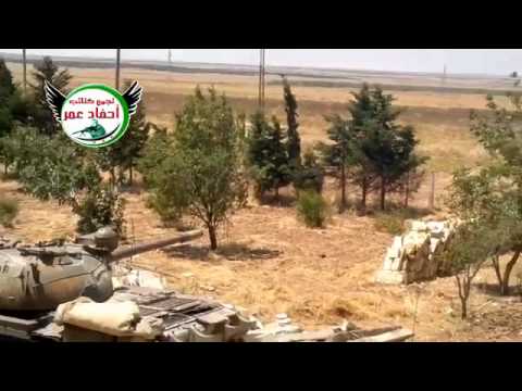 استهداف تجمع لقوات النظام في مطار منغ العسكري من قبل تجمع أحفاد عمر في محافظة حلب