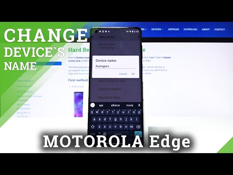 How to Rename Motorola Edge – Change Device Name