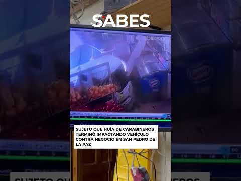 Sujeto que huía de Carabineros terminó impactando vehículo contra negocio en San Pedro de la Paz