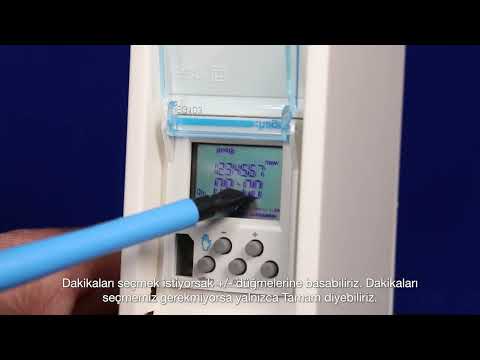 Timeclock EG103 açma/kapama zamanı programlama I Hager
