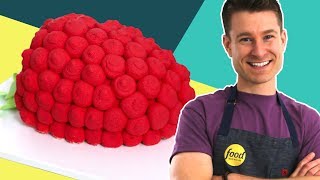 Dan Bakes a GIANT Raspberry Cake for Guy Fieri 😍 Challenge #15