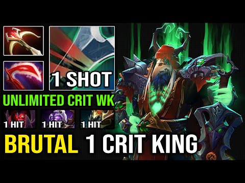 BRUTAL 1 Crit King Desolator Wraith King -11 Armor Reduct with Unlimited Crit OP Rate Dota 2