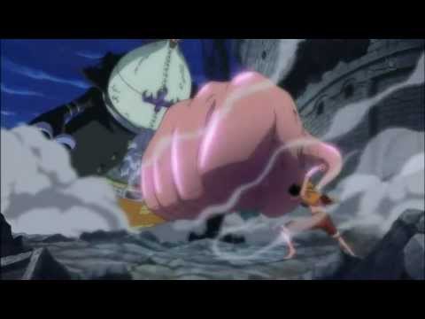 One Piece attaque finale - Luffy VS Gecko Moria - Gomu gomu no Gigant Jet Shell