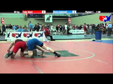Tyler Hunt vs. Chris Caldwell at 2013 ASICS University Nationals - FS