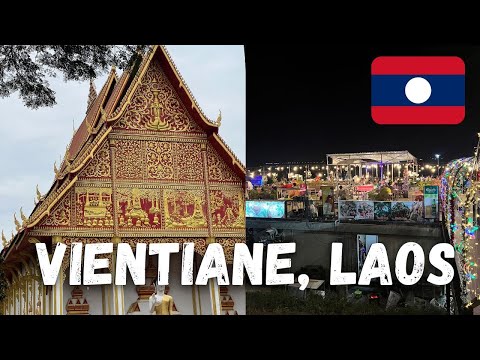 Exploring Vientiane, Laos 🇱🇦 | 1 day in Vientiane | Vientiane Night Market
