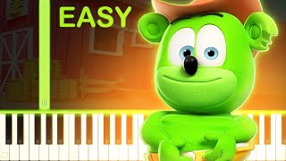 COTTON EYE JOE | Gummy Bear - EASY Piano Tutorial