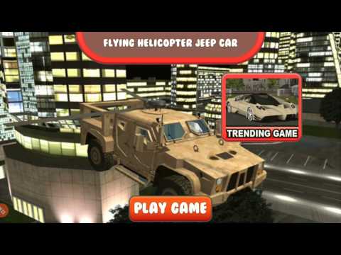 flying helicopter jeep car sim Video