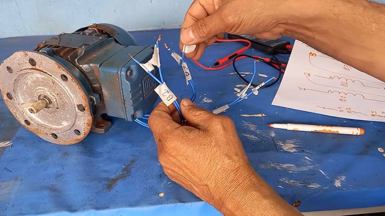 IDENTIFICANDO AS PONTAS DE UM MOTOR TRIFÁSICO