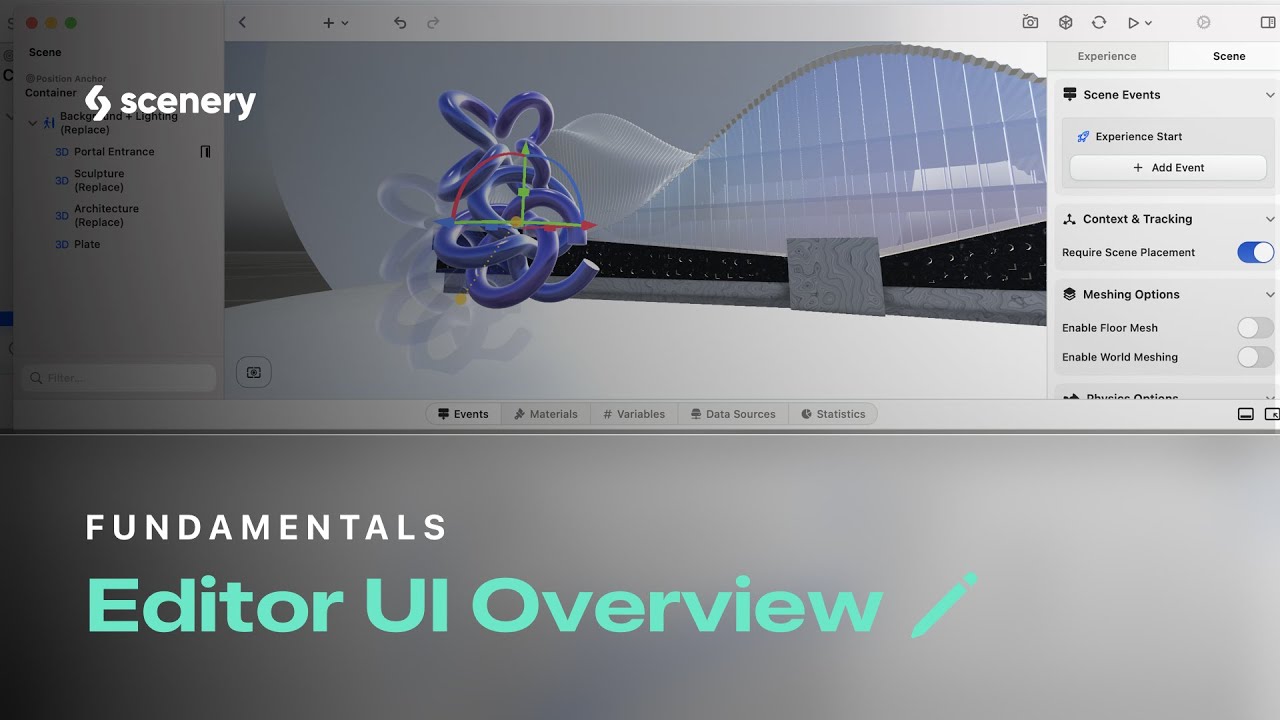 Scenery Editor UI Overview